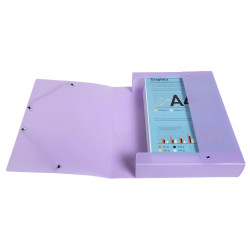 Boite de classement Exabox Dos 60mm Polypropylène 7/10e Chromaline pastel - A4