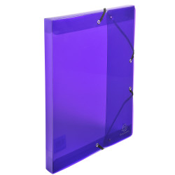 Boite de classement Exabox en polypropylène - dos 25mm - Crystal Colours - A4