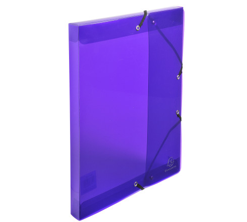 Boite de classement Exabox en polypropylène - dos 25mm - Crystal Colours - A4