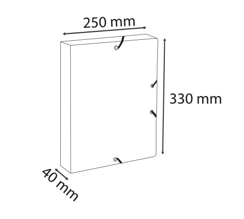 Boîte de classement dos 40mm carte lustrée 600g/m2 Néo Déco
