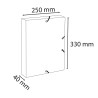 Boîte de classement dos 40mm carte lustrée 600g/m2 Néo Déco