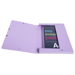 Boite de classement Exabox Dos 25mm carte lustrée Aquarel - A4