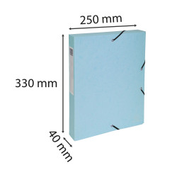 Boite de classement Exabox Dos 40mm carte lustrée Aquarel - A4