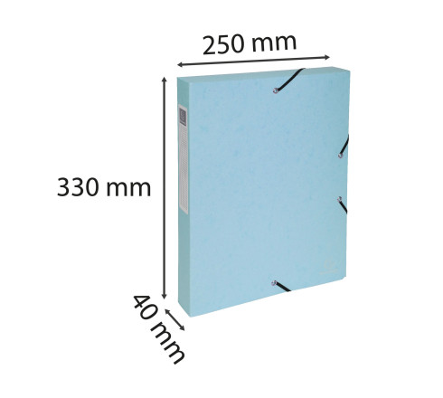 Boite de classement Exabox Dos 40mm carte lustrée Aquarel - A4