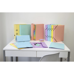 Boite de classement Exabox Dos 40mm carte lustrée Aquarel - A4