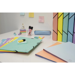 Boite de classement Exabox Dos 40mm carte lustrée Aquarel - A4
