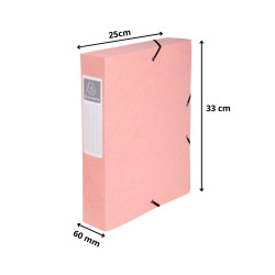 Boite de classement Exabox Dos 60mm carte lustrée Aquarel - A4