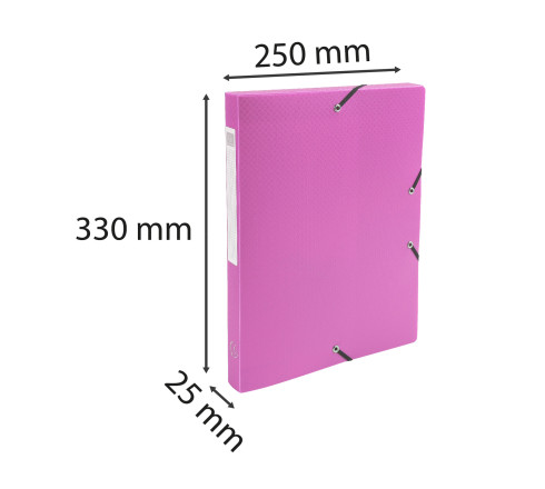 Boite de classement Exabox dos 25mm Polypropylène 7/10e Opak - A4.