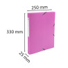 Boite de classement Exabox dos 25mm Polypropylène 7/10e Opak - A4.