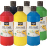 Carton de 6 Flacons 500 ml de gouache biologique Creall Eco Color
