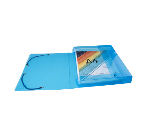 Boite de classement Exabox Dos 40mm Polypropylène Crystal Colours - A4