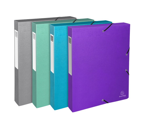 Boite de classement Exabox Dos 40mm carte enduite Teksto - A4