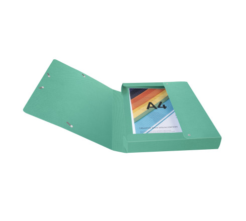 Boite de classement Exabox Dos 40mm carte enduite Teksto - A4