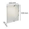 Boite de classement Exabox dos 40mm Polypropylène Crystal - A4
