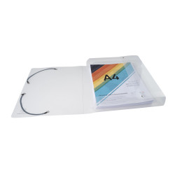 Boite de classement Exabox dos 40mm Polypropylène Crystal - A4