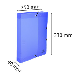 Boite de classement Dos 40mm polypropylène 8/10e Lincolor - A4