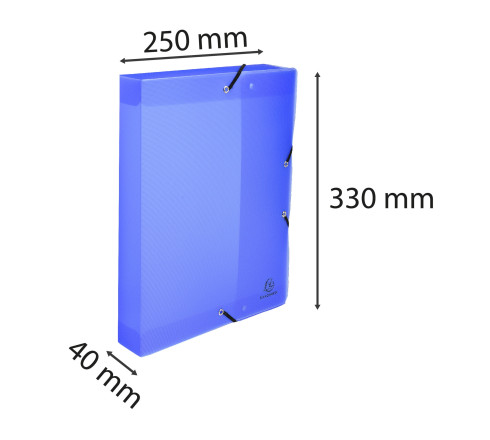 Boite de classement Dos 40mm polypropylène 8/10e Lincolor - A4