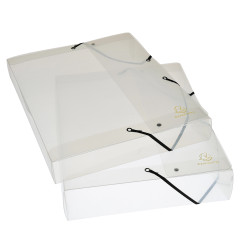 Boite de classement Exabox Dos 60mm Polypropylène Crystal - A4