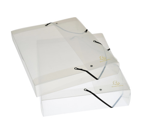 Boite de classement Exabox Dos 60mm Polypropylène Crystal - A4