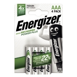 Blister 4 accu recharge ENERGIZER AAA 700 MAHCHP4