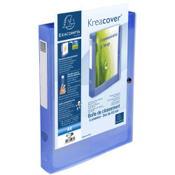Boite de classement à pression Dos 40mm polypropylène chromaline 7/10e Krea Cover