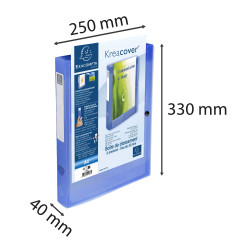 Boite de classement à pression Dos 40mm polypropylène chromaline 7/10e Krea Cover