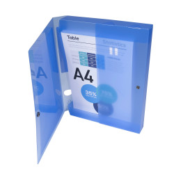 Boite de classement à pression Dos 40mm polypropylène chromaline 7/10e Krea Cover