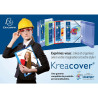 Boite de classement à pression Dos 40mm polypropylène chromaline 7/10e Krea Cover