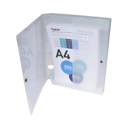 Boite de classement à pression Dos 40mm polypropylène chromaline 7/10e Krea Cover