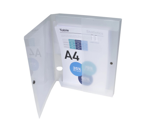 Boite de classement à pression Dos 40mm polypropylène chromaline 7/10e Krea Cover