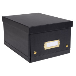 Boîte de rangement à plat carton 20x26x15cm Néo Déco