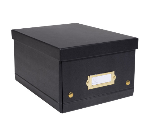 Boîte de rangement à plat carton 20x26x15cm Néo Déco