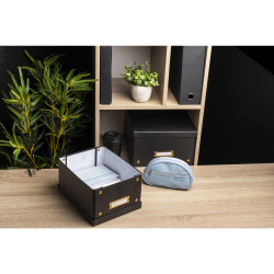 Boîte de rangement à plat carton 20x26x15cm Néo Déco