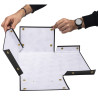 Boîte de rangement à plat carton 20x26x15cm Néo Déco