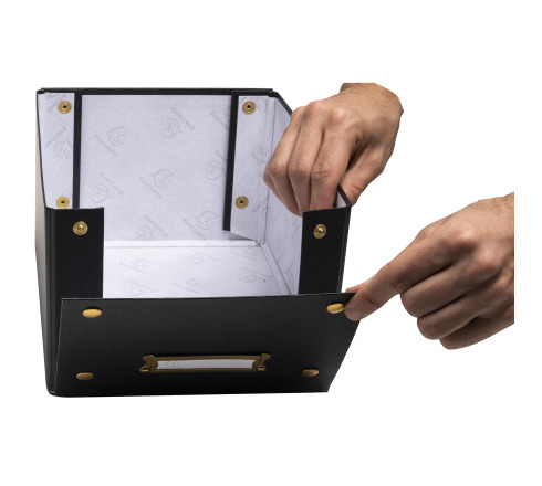 Boîte de rangement à plat carton 20x26x15cm Néo Déco