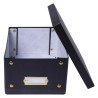 Boîte de rangement à plat carton 20x26x15cm Néo Déco