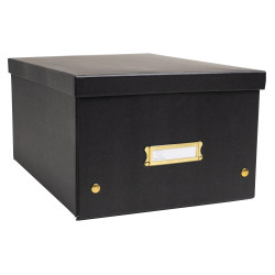 Boîte de rangement à plat carton 27x36x19cm Néo Déco