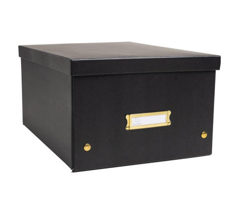 Boîte de rangement à plat carton 27x36x19cm Néo Déco