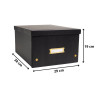 Boîte de rangement à plat carton 27x36x19cm Néo Déco