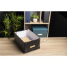 Boîte de rangement à plat carton 27x36x19cm Néo Déco