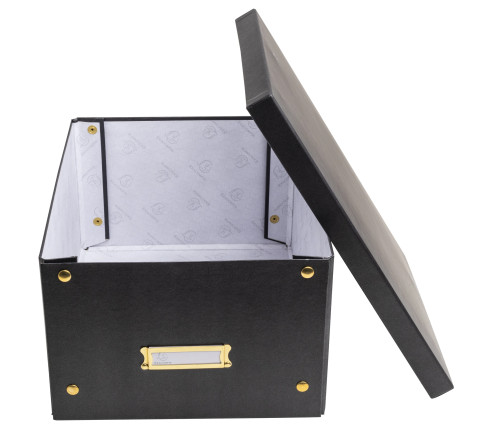 Boîte de rangement à plat carton 27x36x19cm Néo Déco