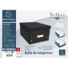 Boîte de rangement à plat carton 27x36x19cm Néo Déco