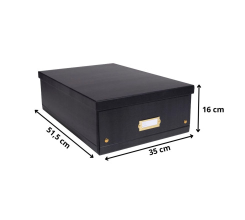 Boîte de rangement à plat carton 33x50x16cm Néo Déco