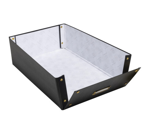 Boîte de rangement à plat carton 33x50x16cm Néo Déco