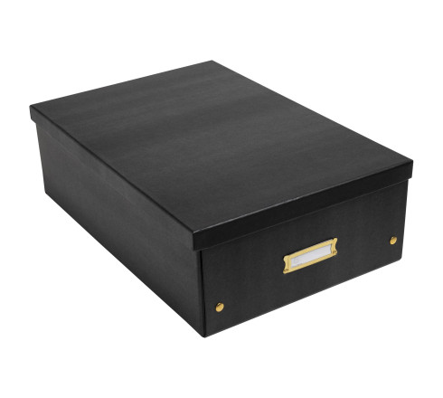 Boîte de rangement à plat carton 33x50x16cm Néo Déco