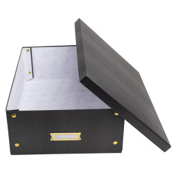 Boîte de rangement à plat carton 33x50x16cm Néo Déco