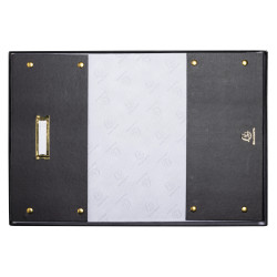 Boîte de rangement à plat carton 33x50x16cm Néo Déco
