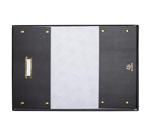 Boîte de rangement à plat carton 33x50x16cm Néo Déco