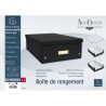 Boîte de rangement à plat carton 33x50x16cm Néo Déco