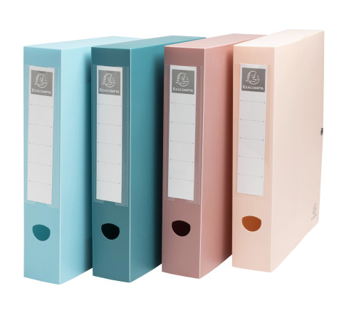 Boîte de classement à pression dos 60mm PP recyclé Skandi